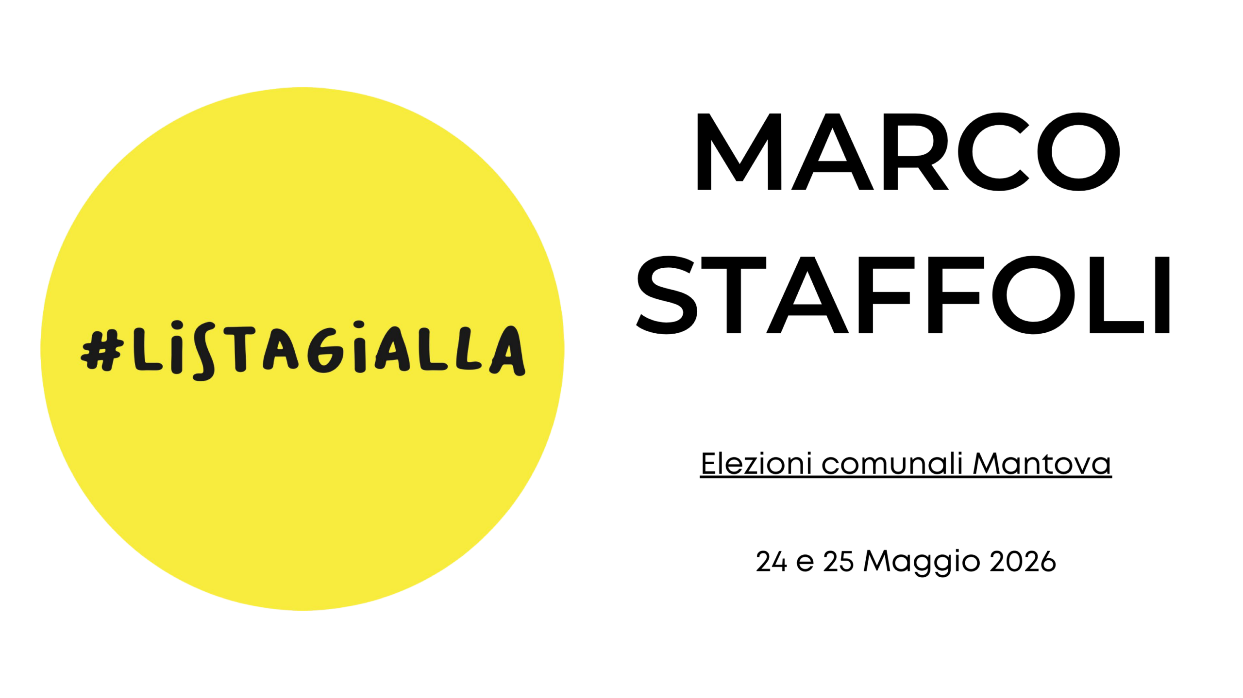 Marco Staffoli - Lista Gialla Mantova